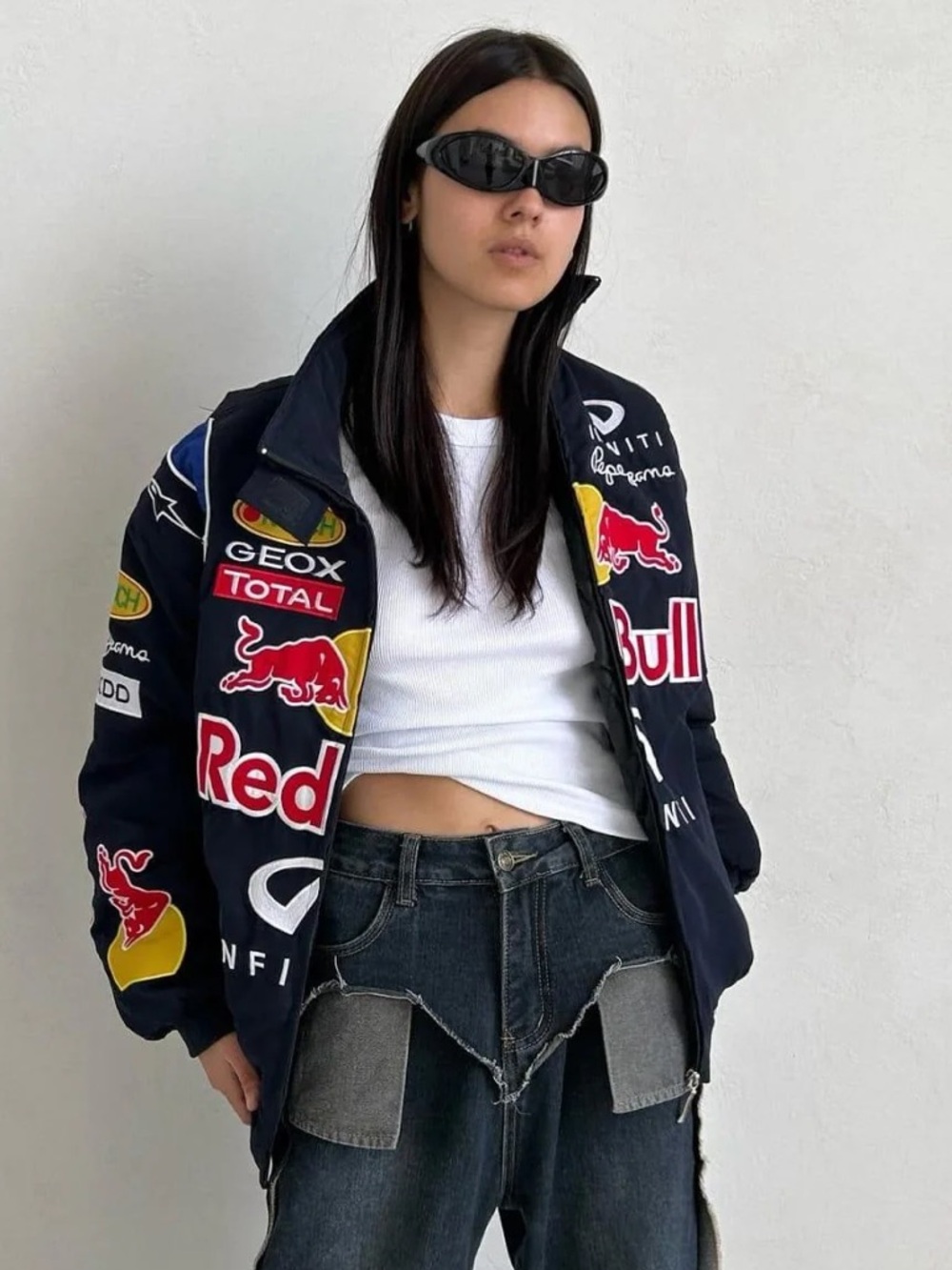 Red Bull x Infiniti Racing Jacket - Black with Red & Blue Accents xs